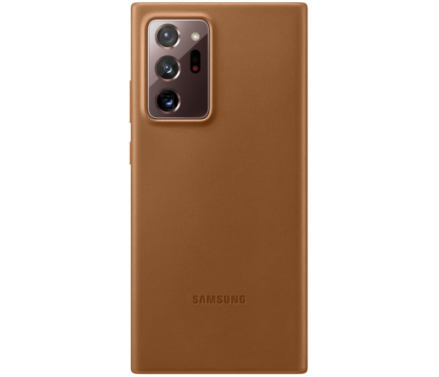 Samsung Etui Leather do Samsung Note 20 Ultra Brązowe - 1378172 - zdjęcie